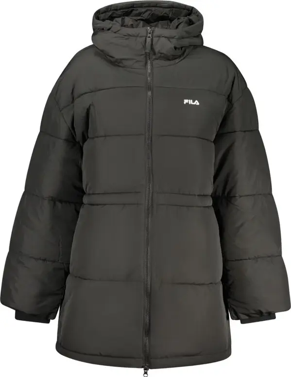 Black Polyester Women Jacket