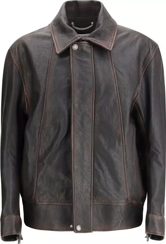 Brown Goatskin Bomber