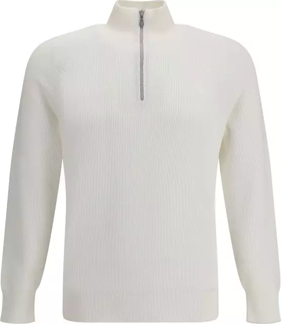 White Cotton Sweatshirt