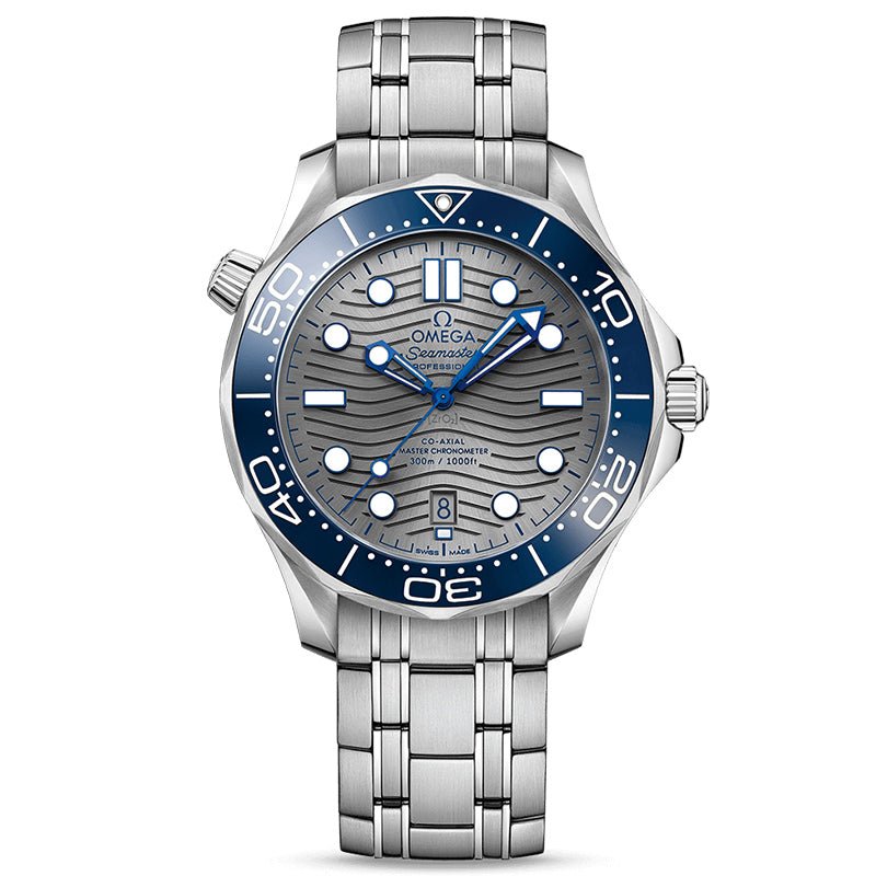 Omega Seamaster Diver 300M Co Axial Master Chronometer 42mm Gray Steel on Steel