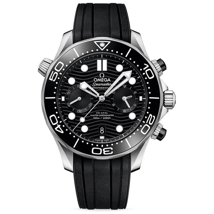 Omega Seamaster Diver 300m Steel on Rubber Strap