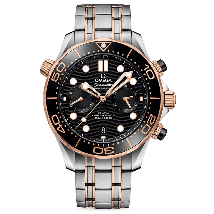 Omega Seamaster Diver 300m Steel & Sedna Gold 44mm