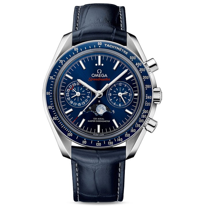 Omega Moonphase Co Axial Master Chronometer Steel on Leather Strap