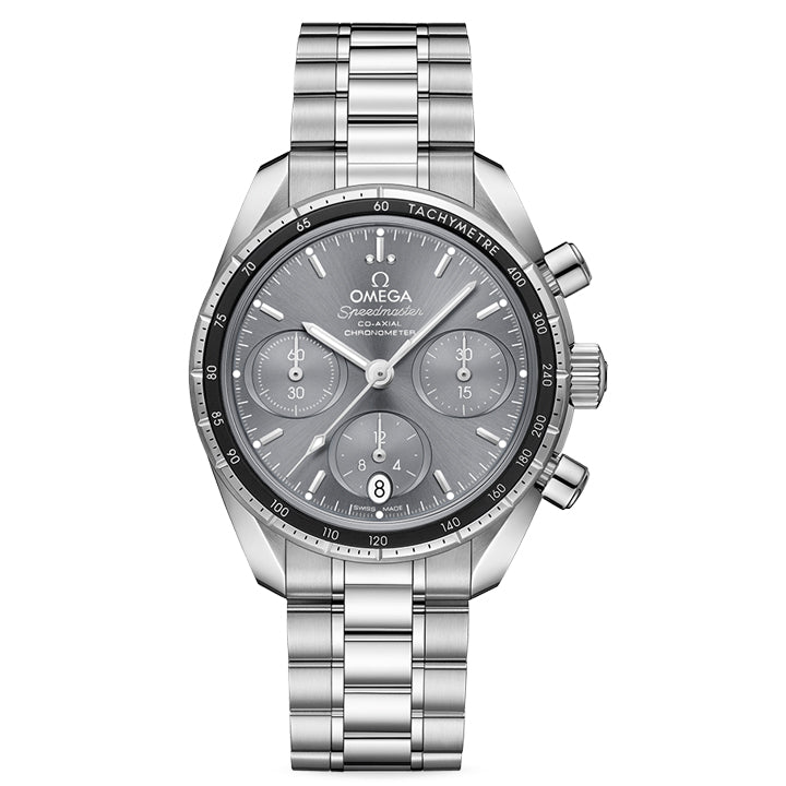 Omega Speedmaster 38 Co Axial Chronometer Chronograph Steel on Steel