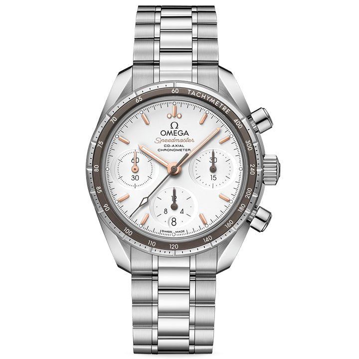 Omega Speedmaster 38 Co Axial Chronometer Chronograph Steel on Steel