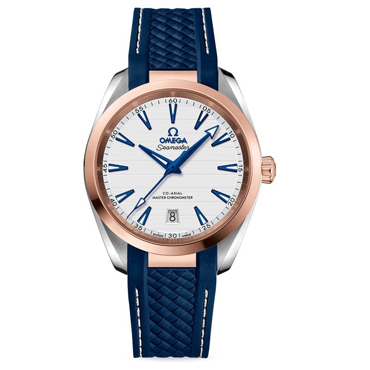 Omega Seamaster Aqua Terra 150M Steel & Sedna™ Gold on Rubber Strap 38mm