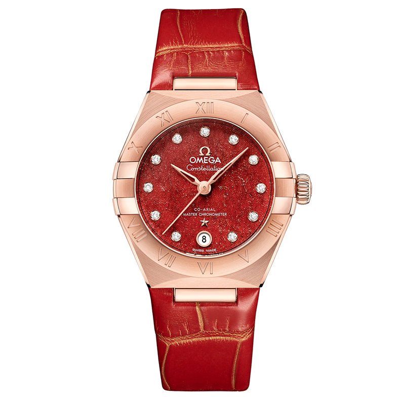 Omega Constellation Co Axial Master Chronometer 29mm Red Adventurine