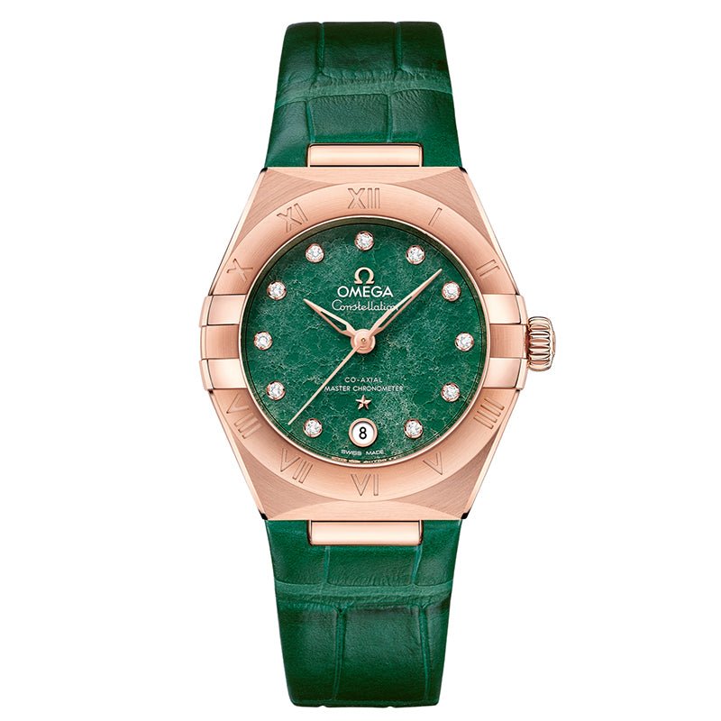 Omega Constellation Co Axial Master Chronometer 29mm Green Adventurine