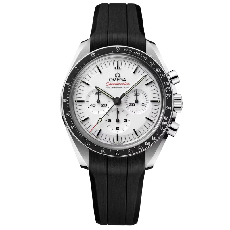 Omega Speedmaster Moonwatch Professional White Moonwatch Rubber Strap