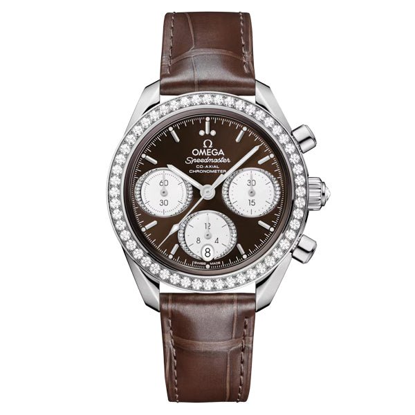 Omega Speedmaster 38, 38mm, Brown on Leather Strap
