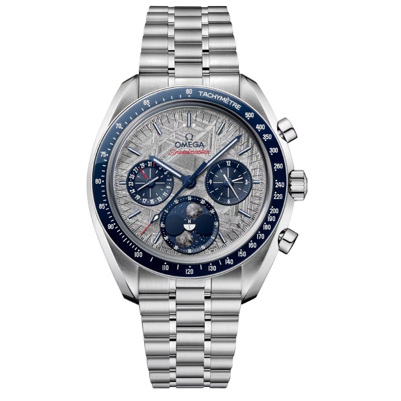 Omega Speedmaster Moonphase Meteorite Silver Dial