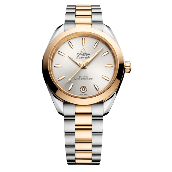 Omega Seamaster Aqua Terra 30mm Two Tone Silver Dial