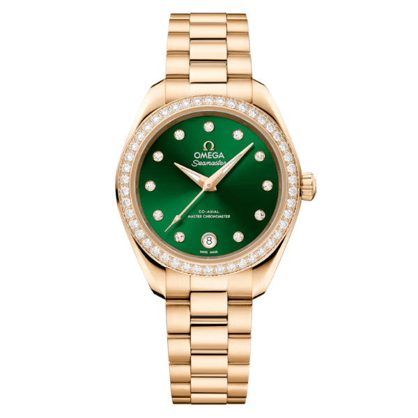 Omega Seamaster Aqua Terra 30mm Green Dial Moonshine Gold