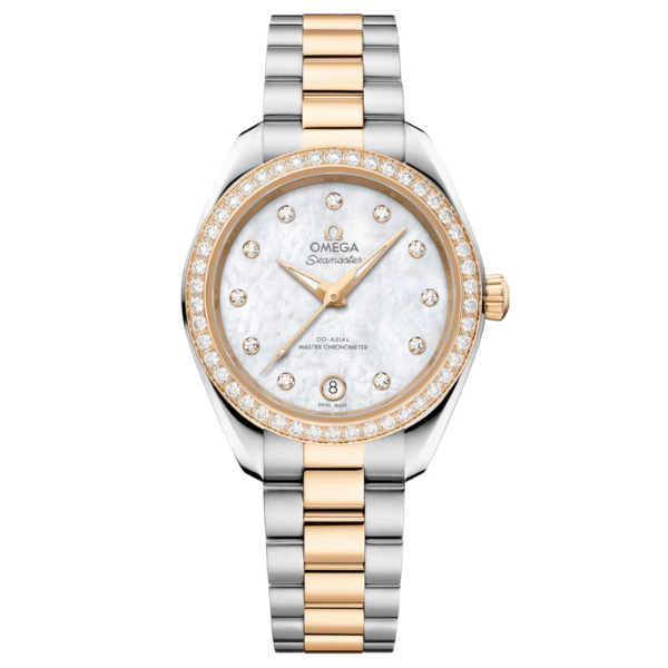 Omega Seamaster Aqua Terra 30mm Two Tone White Dial