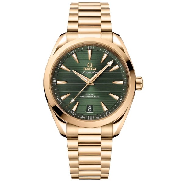 Omega Seamaster Aqua Terra 150M Moonshine Gold on Bracelet