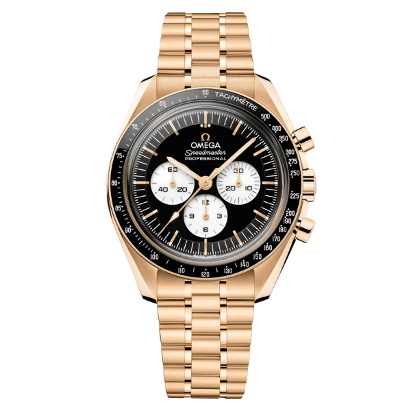 Omega Speedmaster Moonwatch Professional Black Dial Moonshine Gold