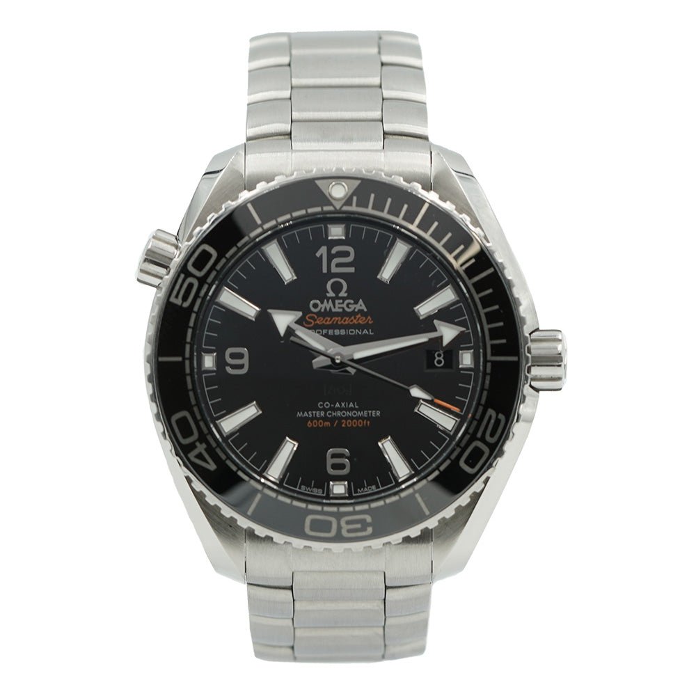 Omega Seamaster Planet Ocean SS Black Dial 39.5mm B&P 2022