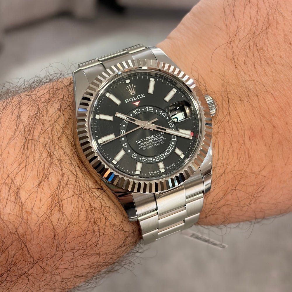 Rolex Sky Dweller 336934 Black Dial Stainless Steel B&P 2025