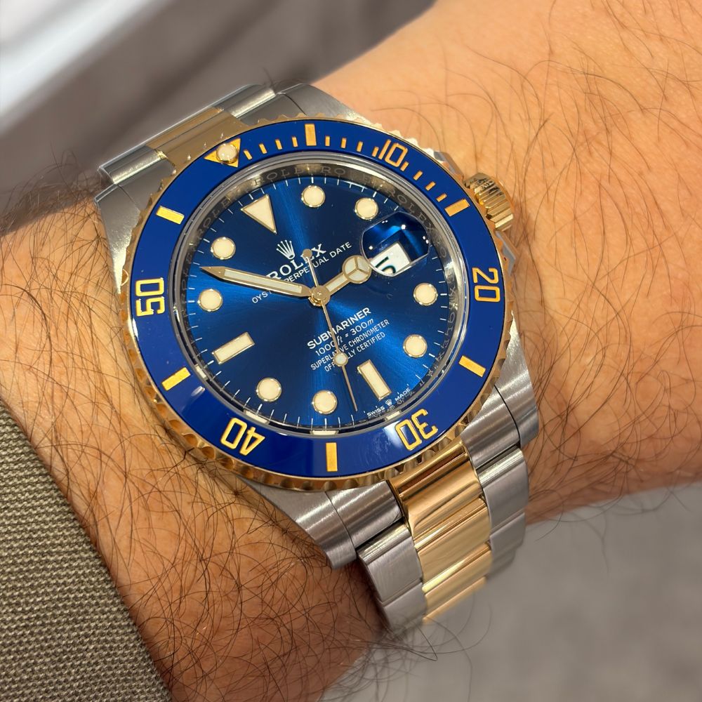 Rolex Submariner "Bluesy" 18K Yellow Gold B&P 2021
