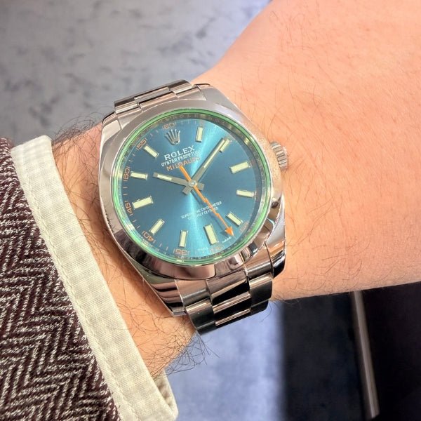 Rolex Milgauss Z Blue B&P 2015