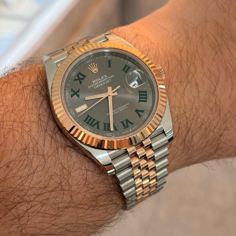 Rolex Datejust 41 126331 "Wimbledon" Two Tone 18K Everose Gold B&P 2022