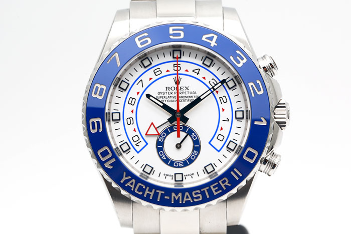 Rolex 勞力士 Yacht Master 116680 遊艇名仕大型款 藍色陶瓷外圈10分鐘倒數計時顯示 2015盒單齊全 44mm