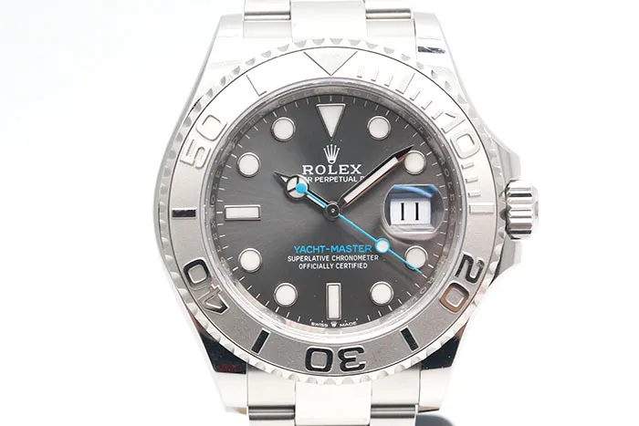 Rolex 勞力士 Yacht Master 126622 遊艇名仕 灰色面盤鉑金製外圈 3235機芯 2020.10盒單齊全 40mm
